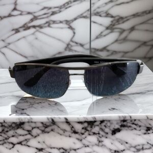 Classic Black Lens Metal Frame Sunglasses for Men - Timeless Elegance